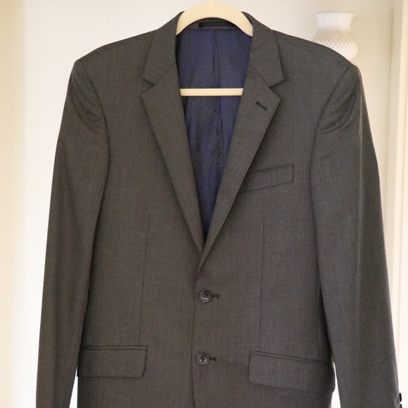 Men's Suit and Pants- Venicio Daltoni 38S (Gray, wool/cashmere) - Picture 5 of 11